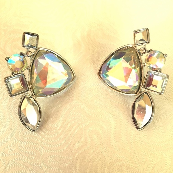 Guess Jewelry - 4/$25 Guess Rhinestone Silver-Tone Earrings